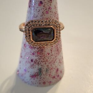 Bomb Party Ring Size 8 RBP6687 Imagine This LC Rainbow Topaz Rose Gold Plating